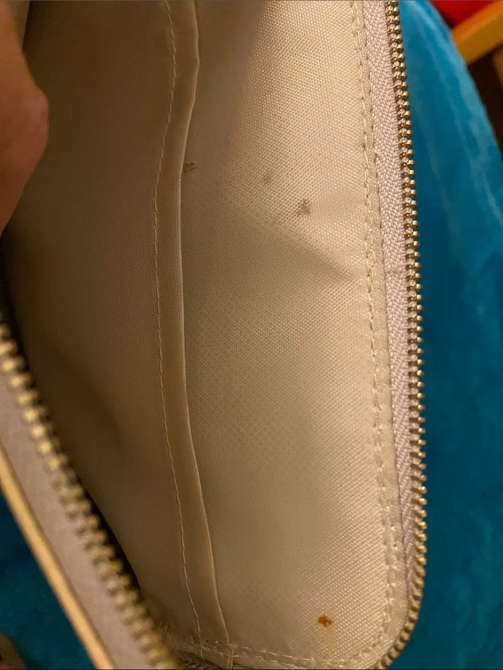 ! Michael Kors Bright Gold Cosmetic Zipper Clutch  8.5x6” in good condition